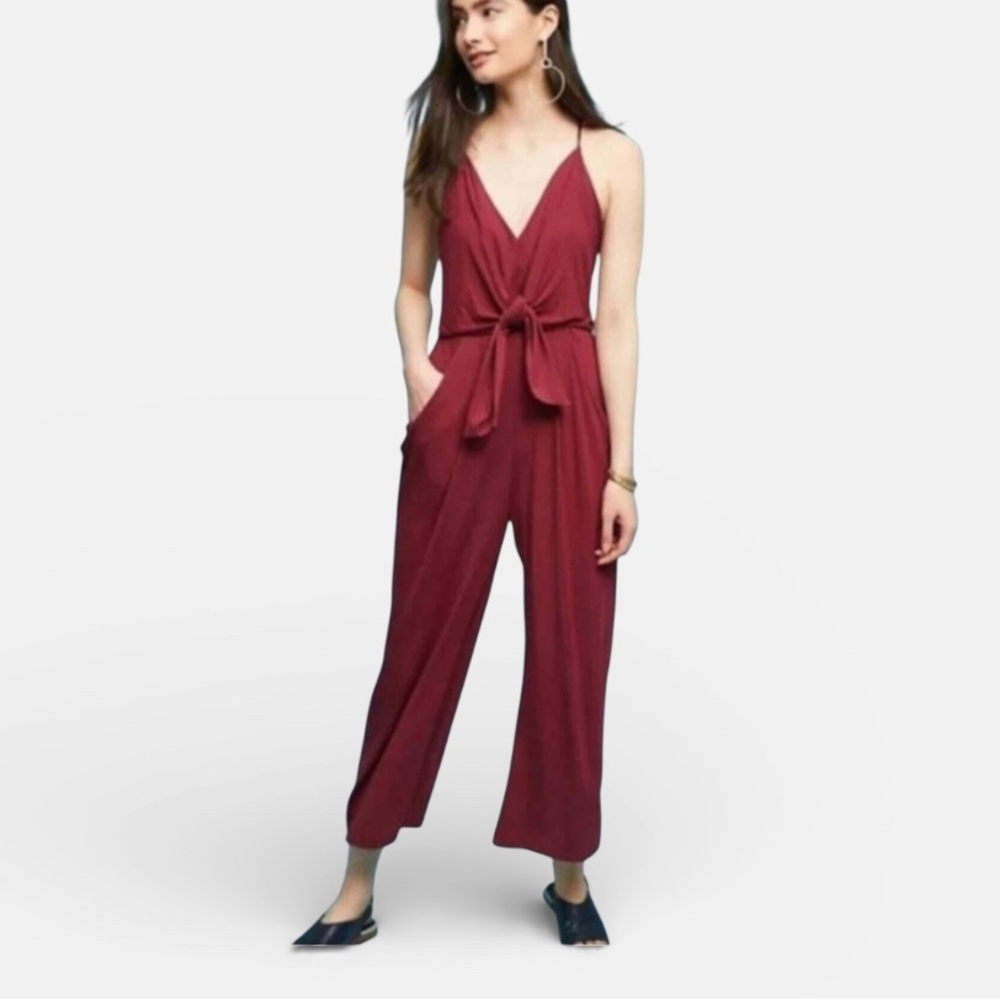 🐣Everly Women’s  Deep Red Jumpsuit